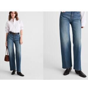 Madewell The Perfect Vintage Wide-Leg Jean in the harvey wash comfort stretch 27